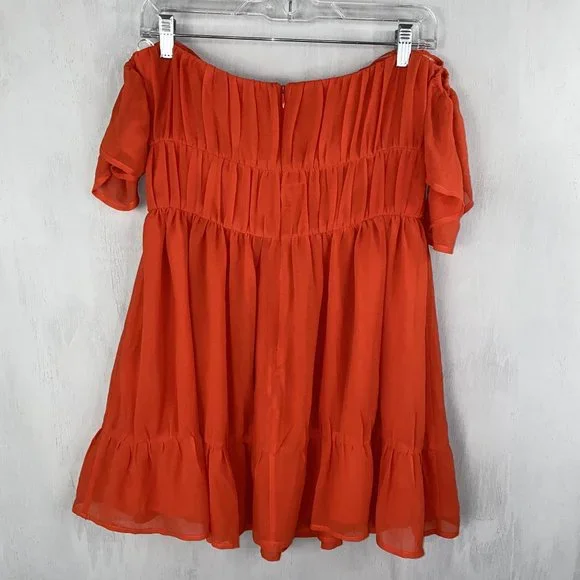 Lovers + Friends Carson Mini Dress in Blood Orange - Picture 4 of 5